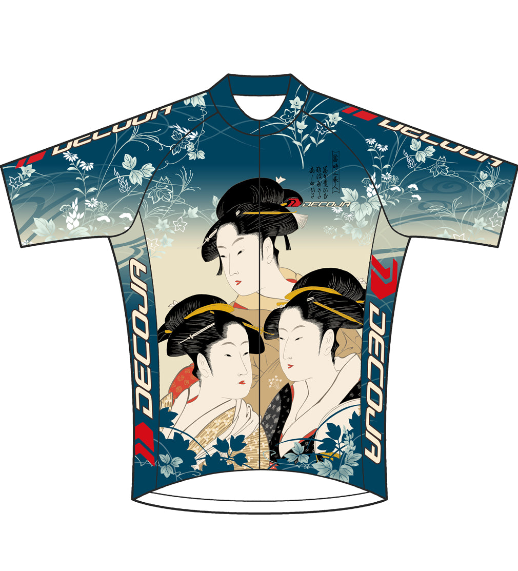 BIJIN-HANA UKIYOE short sleeve jersey [grid fabric]